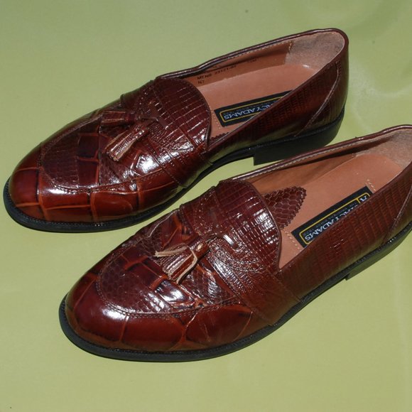 Stacy Adams Mens Santana Snakeskin Tassle Loafer 23121-03 Size 7.5 main image 7
